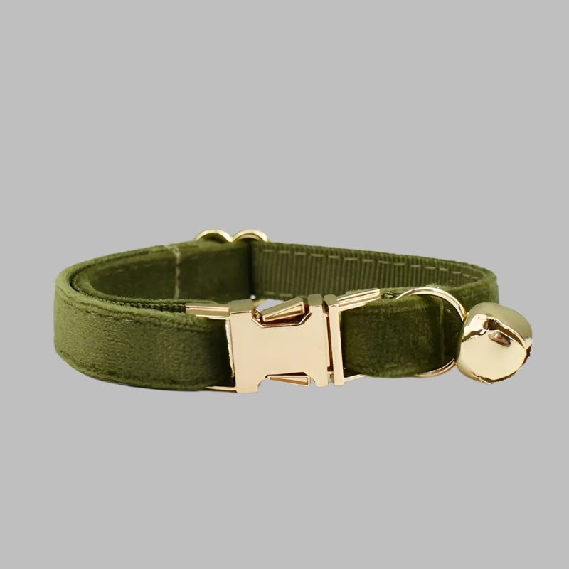 VelvetPaw™ Personalized Cat Collar with Bow & Bell