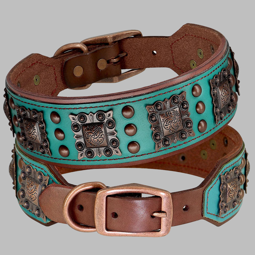 Spiked Leather Dog Collar™ – Tough & Stylish