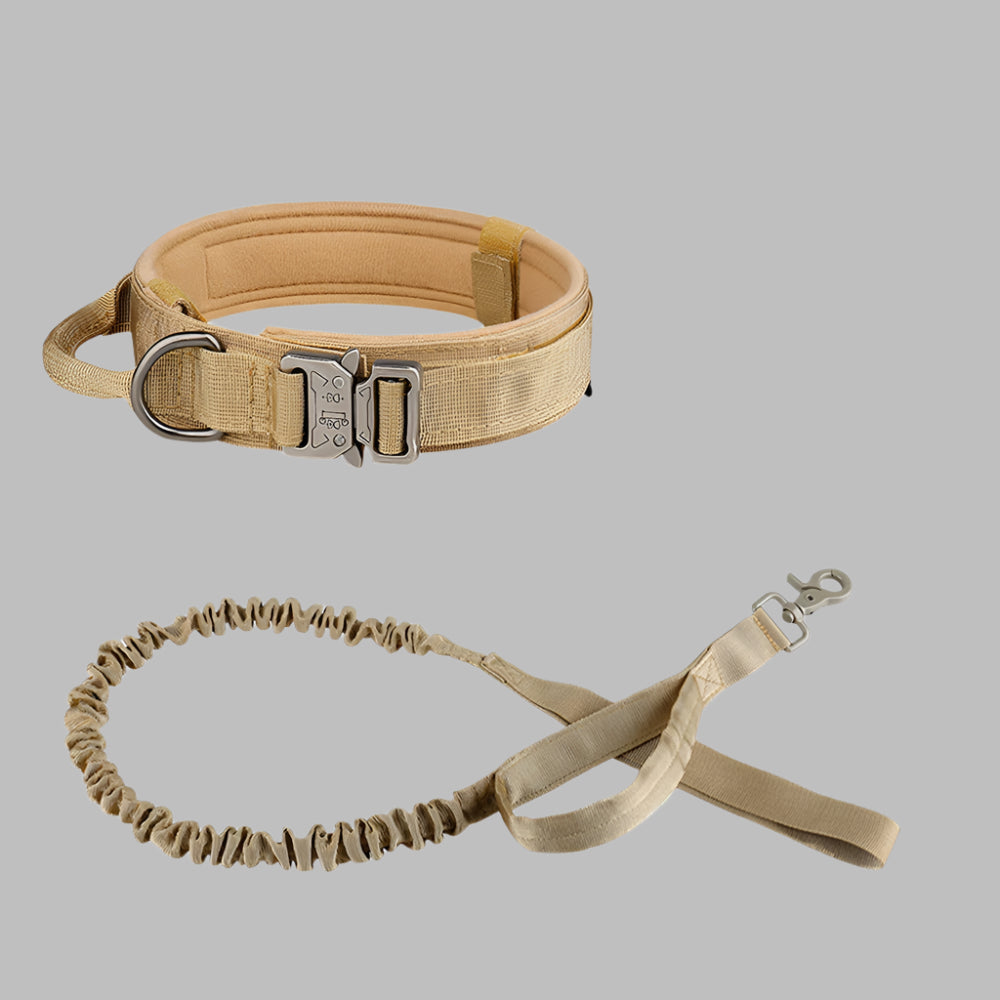 TactiPaw™ Tactical Dog Collar & Leash Set – Durable Adjustable Military Training Gear