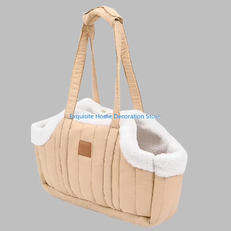 PawVoyage™ Soft Pet Handbag Carrier – Large Capacity with Safety Strap
