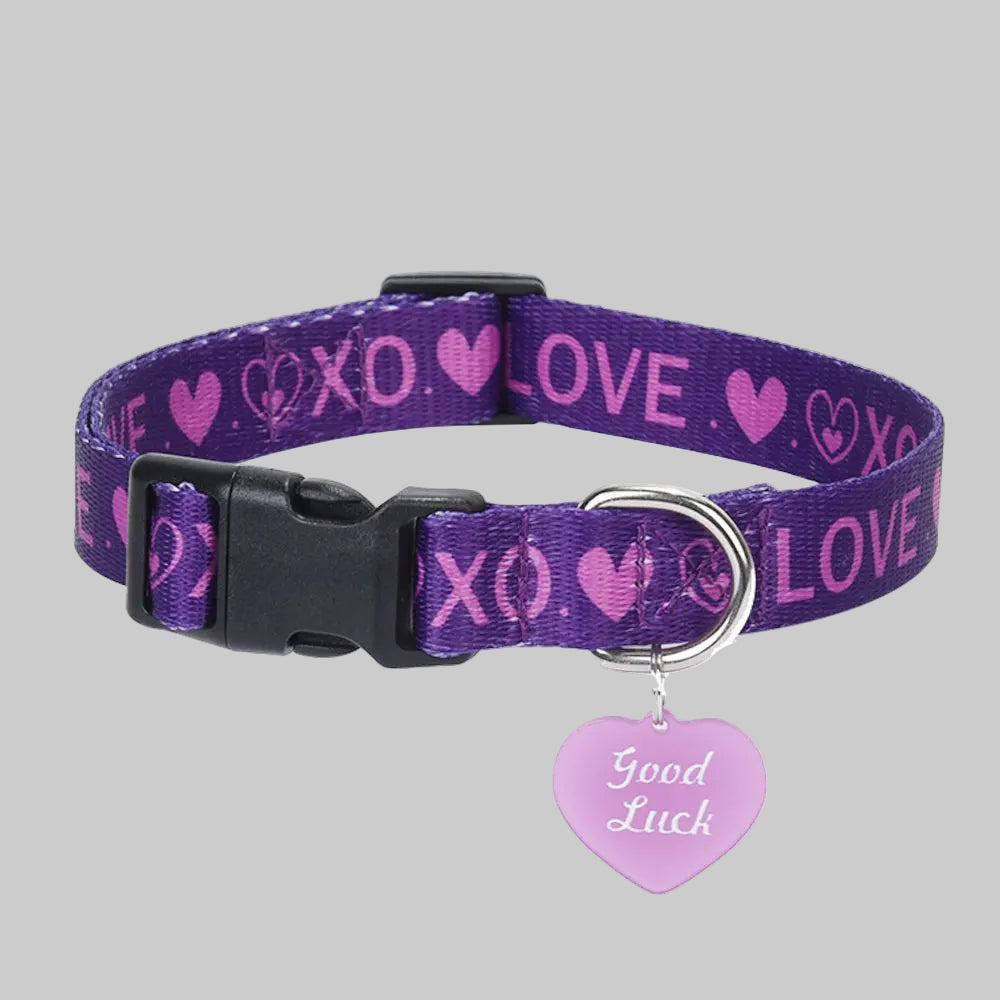 LovePrint™ Pet Collar – with Cute Pendant