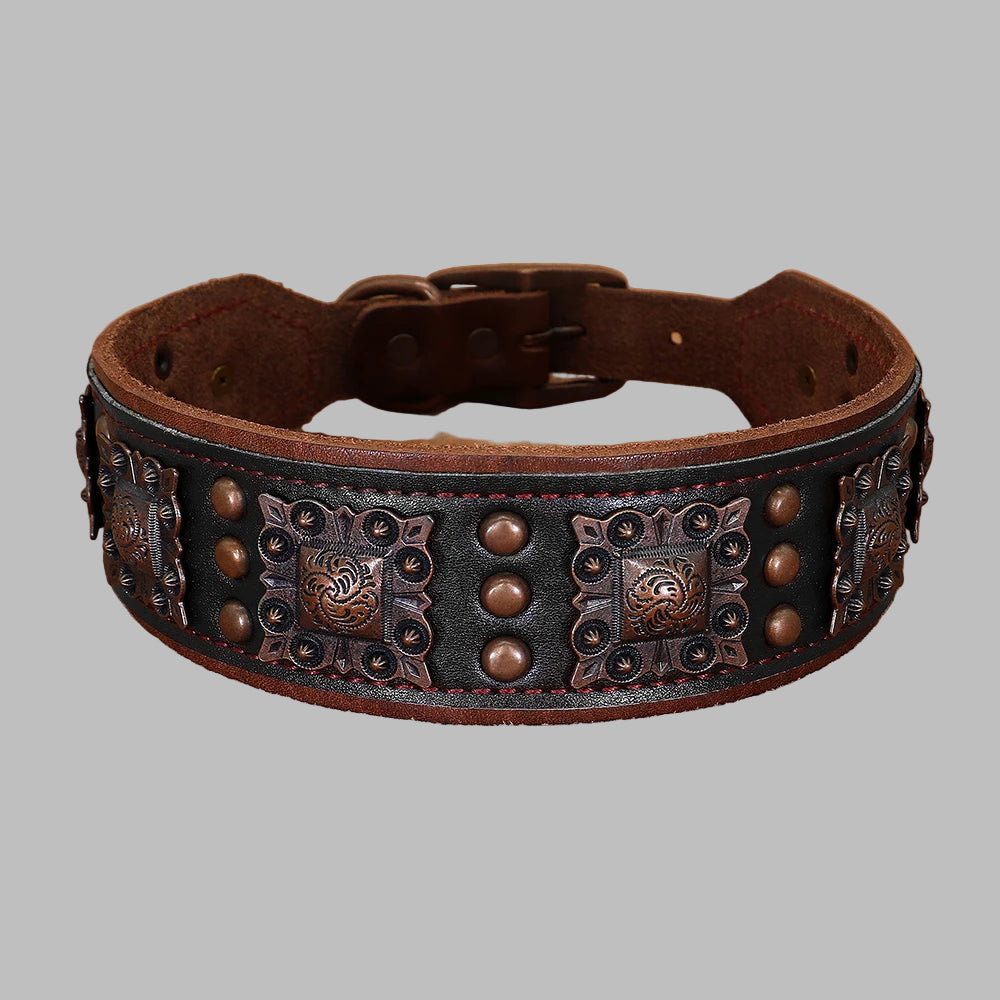 Spiked Leather Dog Collar™ – Tough & Stylish