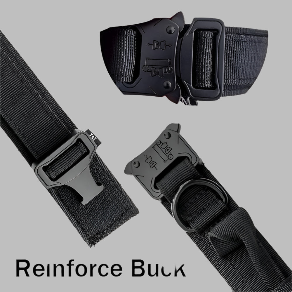 TactiPaw™ Tactical Dog Collar & Leash Set – Durable Adjustable Military Training Gear