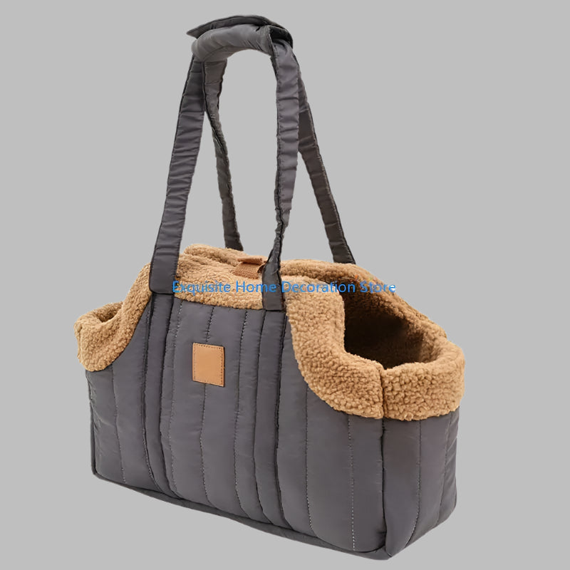 PawVoyage™ Soft Pet Handbag Carrier – Large Capacity with Safety Strap