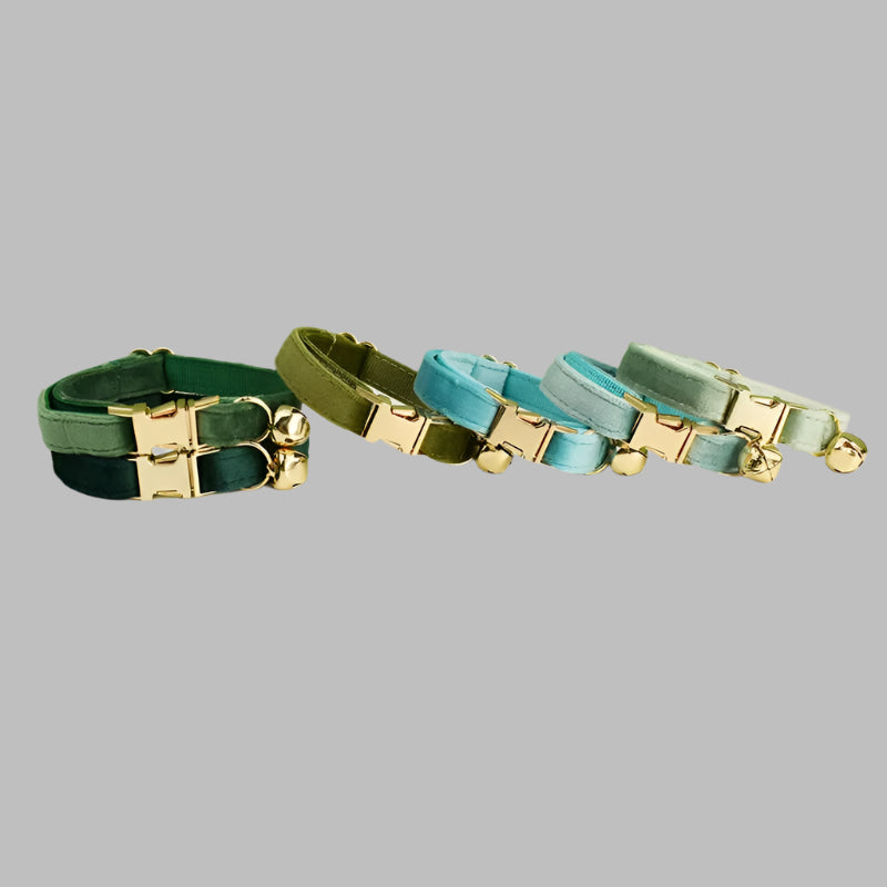 VelvetPaw™ Personalized Cat Collar with Bow & Bell