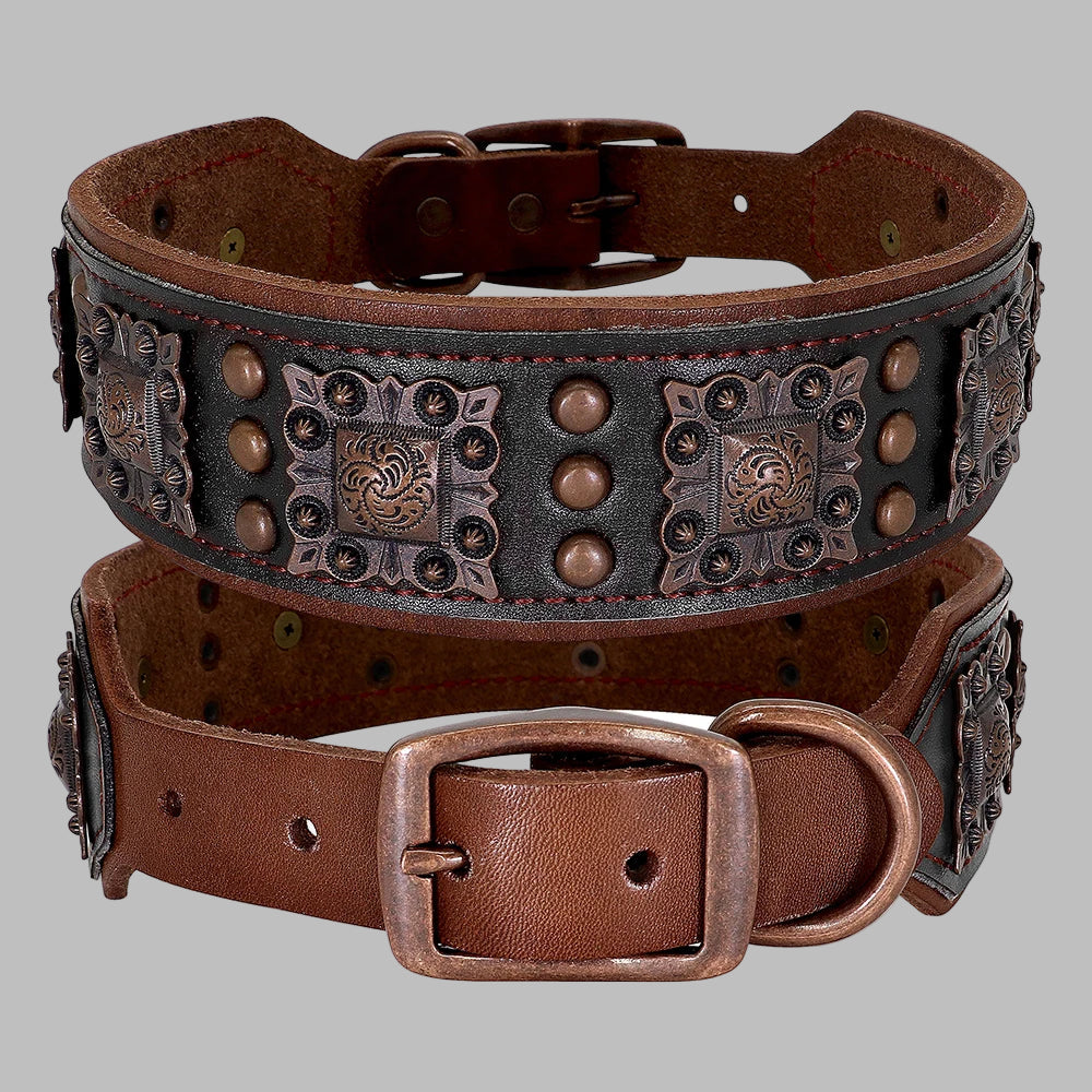 Spiked Leather Dog Collar™ – Tough & Stylish