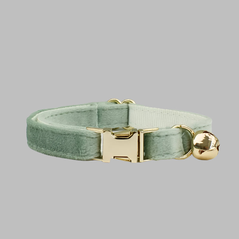 VelvetPaw™ Personalized Cat Collar with Bow & Bell
