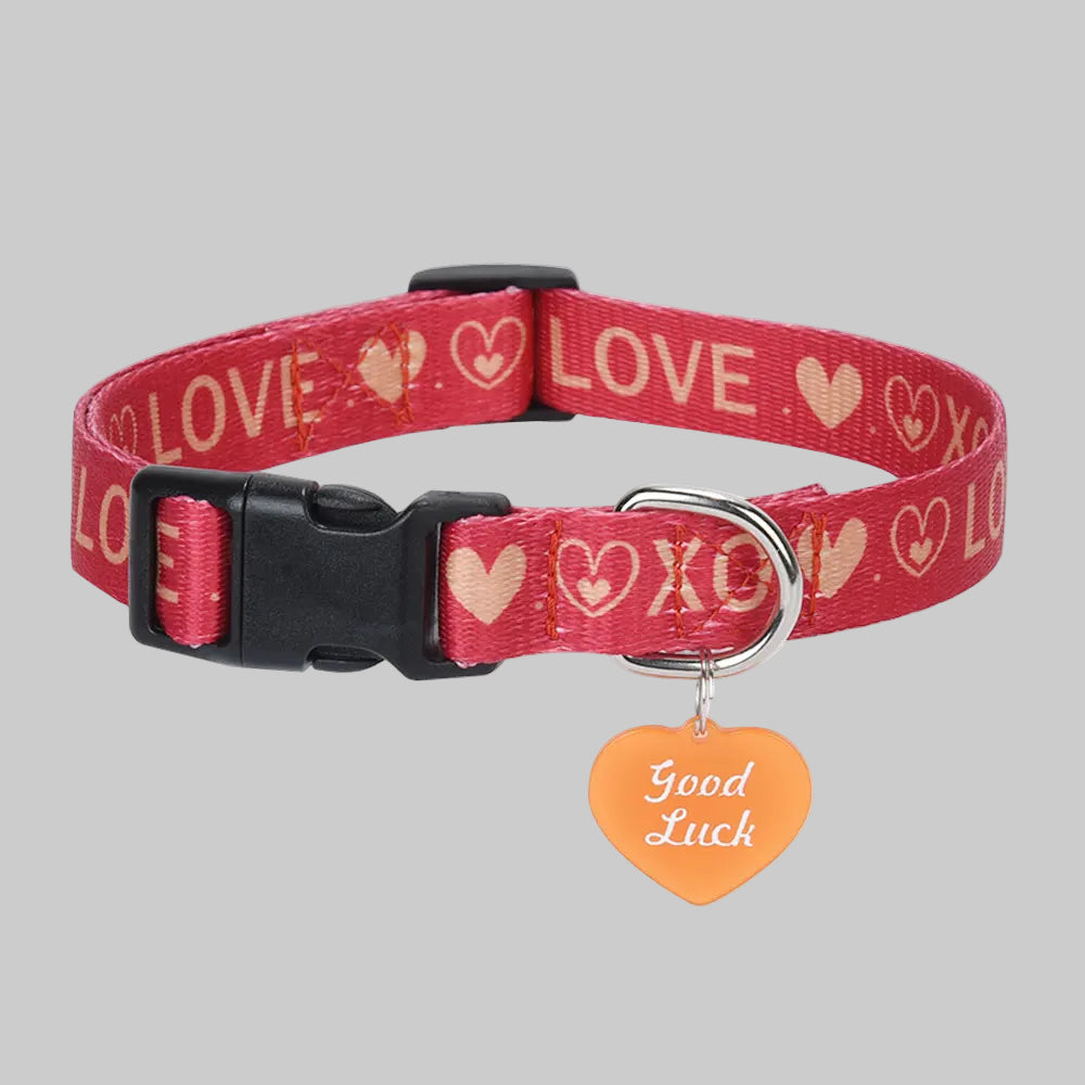 LovePrint™ Pet Collar – with Cute Pendant