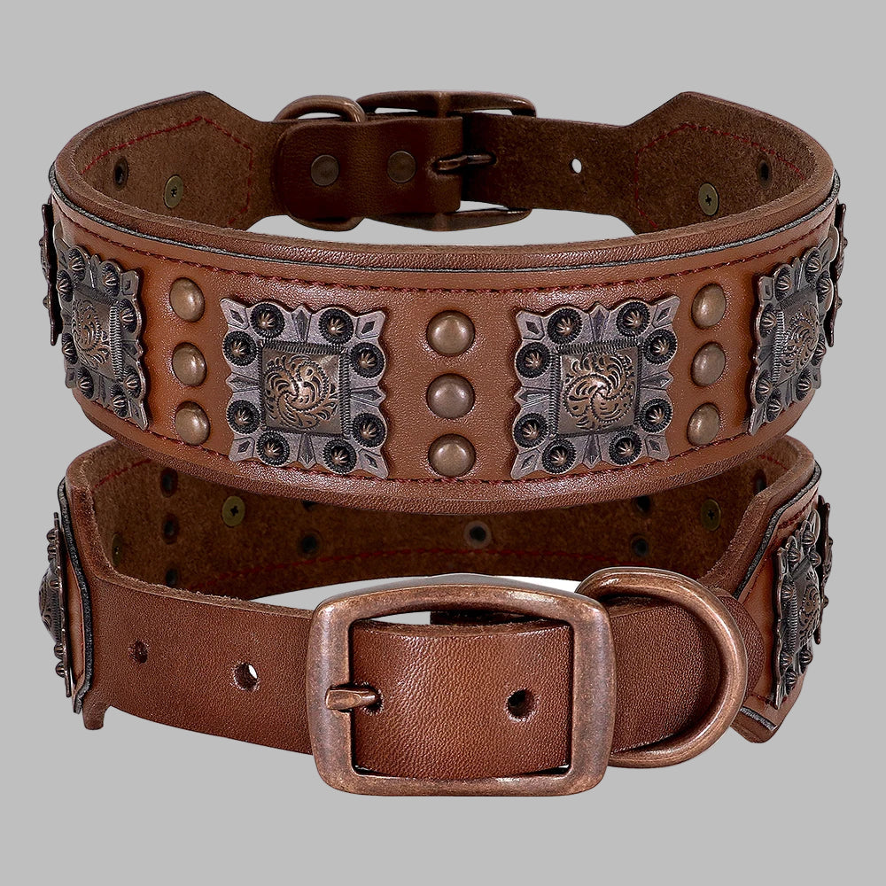 Spiked Leather Dog Collar™ – Tough & Stylish
