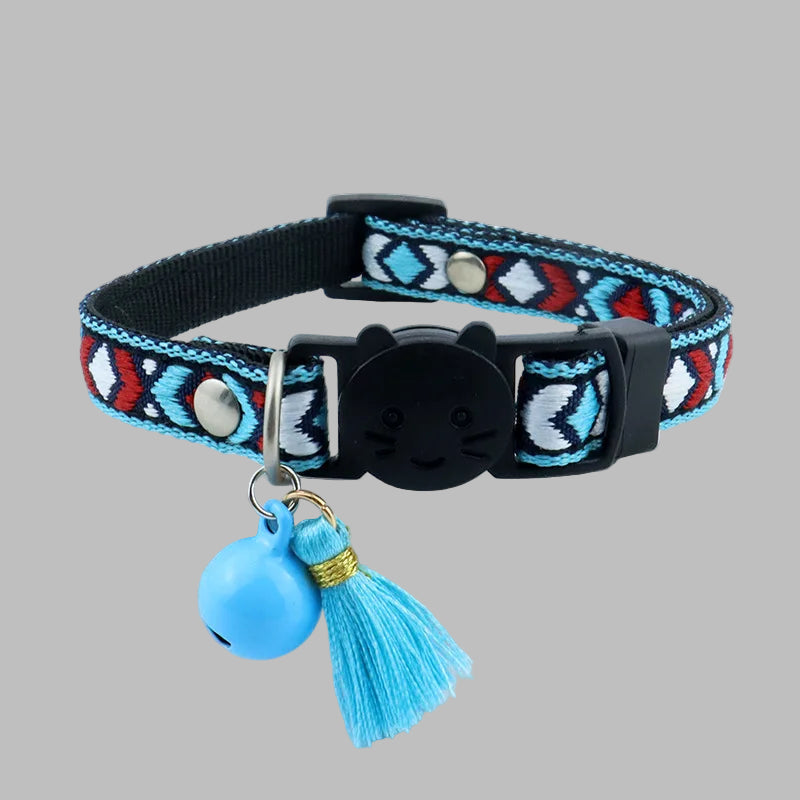 Plaid Cat Collar™ – Embroidered with Bell