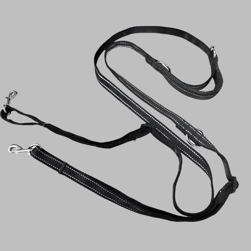 JeanLeash™ Multifunctional Adjustable Dog Leash (Hands-Free & Double Head)