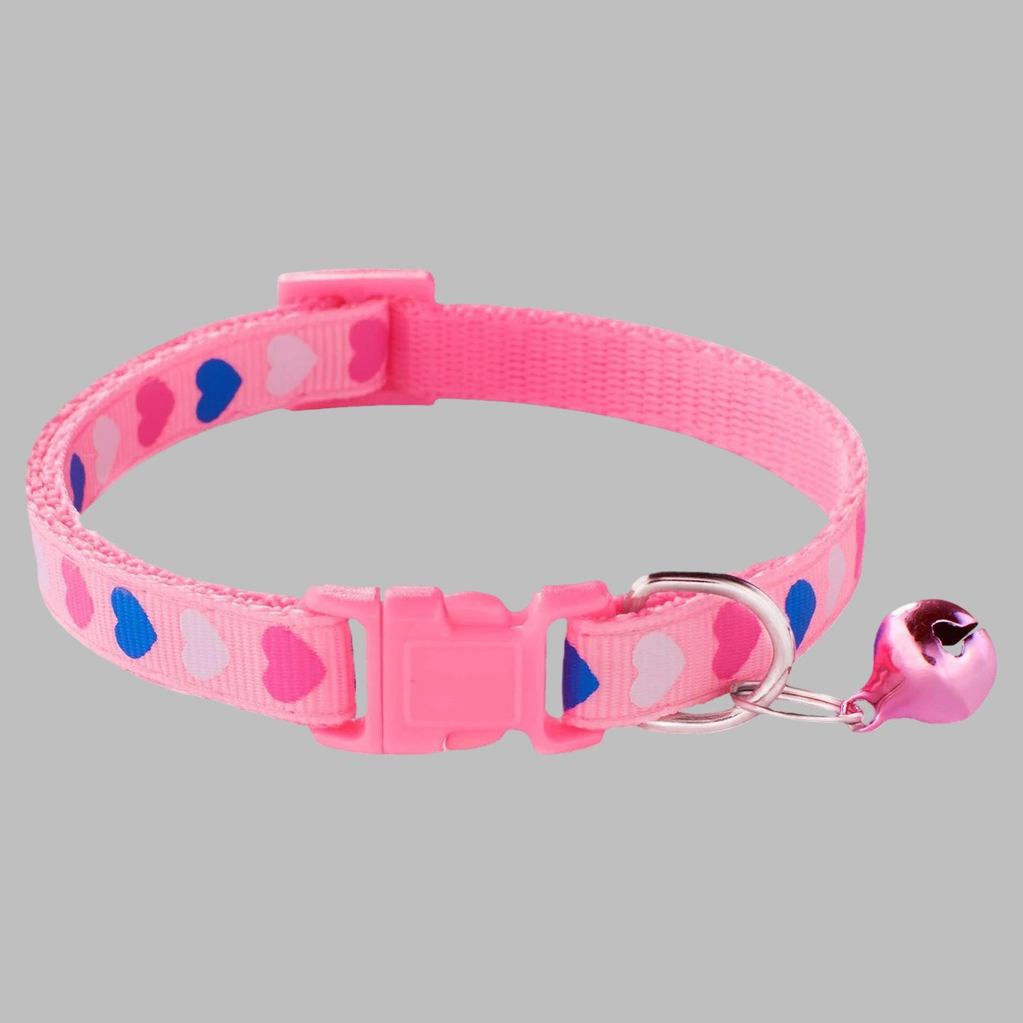Cat Bell Collar™ – Heart Print Adjustable