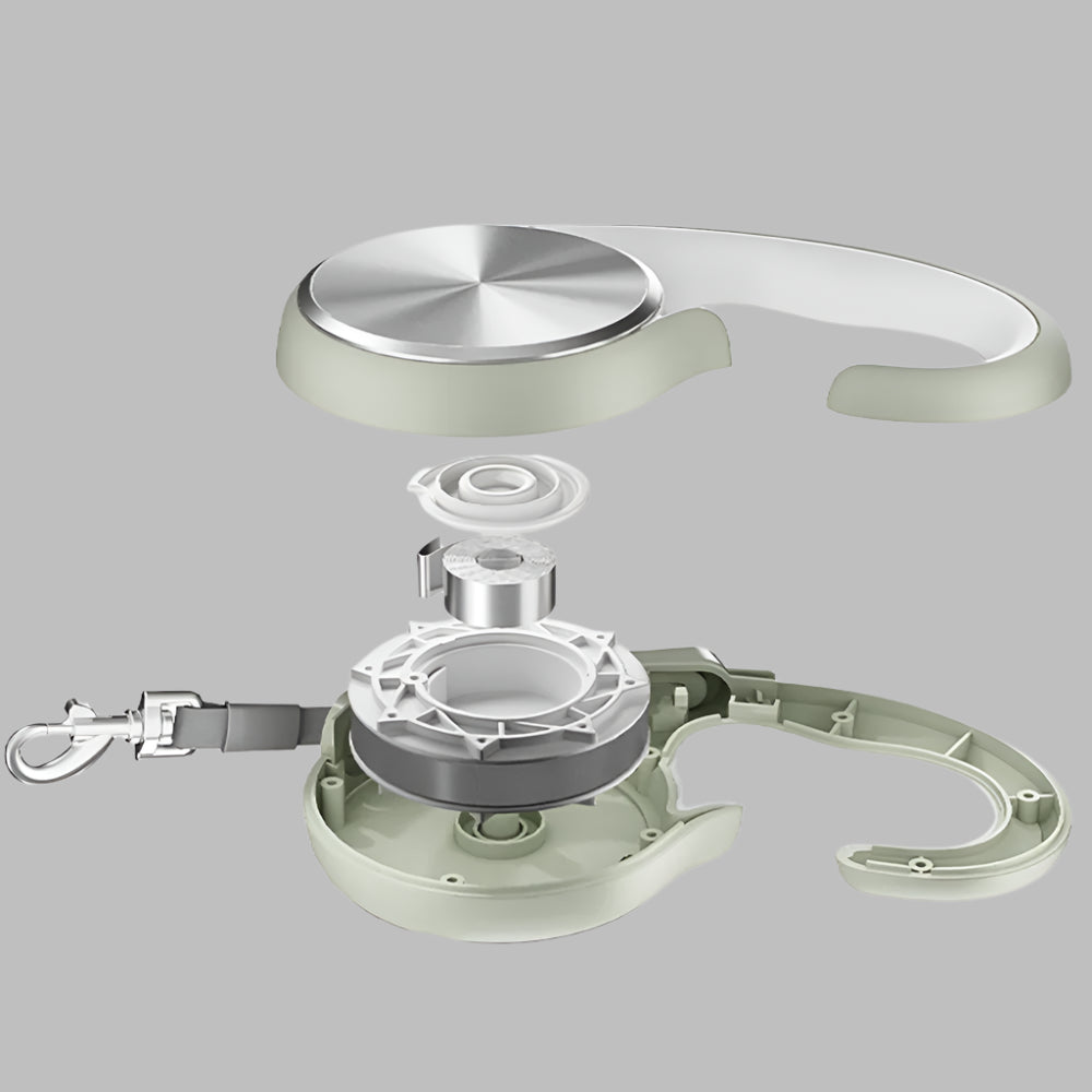 SteelFlex™ Stainless Steel Retractable Dog Leash (5m/16.4ft)