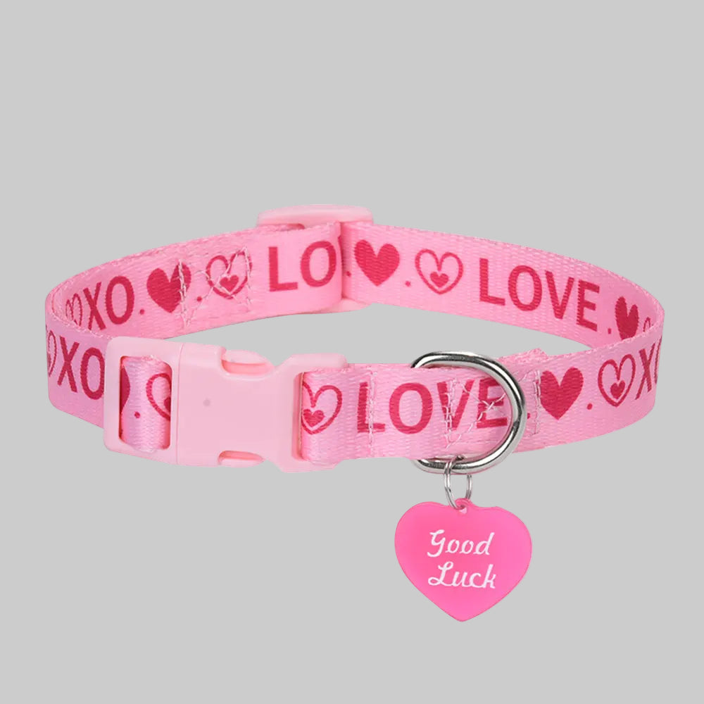 LovePrint™ Pet Collar – with Cute Pendant