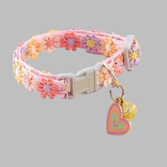 Rainbow Flower Cat Collar™ – Cute & Colorful