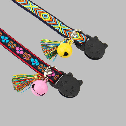 Plaid Cat Collar™ – Embroidered with Bell