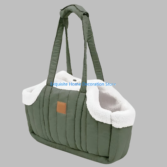 PawVoyage™ Soft Pet Handbag Carrier – Large Capacity with Safety Strap