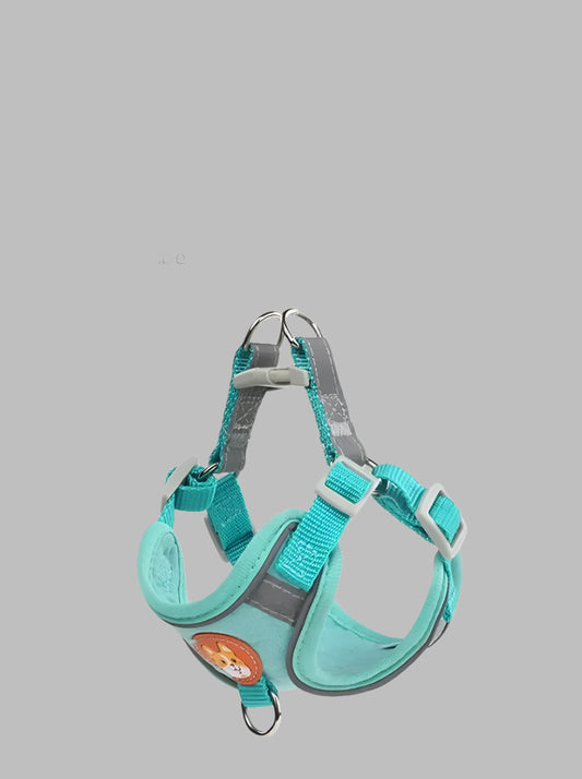 CozyFit™ Soft Suede Pet Harness & Leash Set – Reflective & Lightweight for Small Dogs & Cats