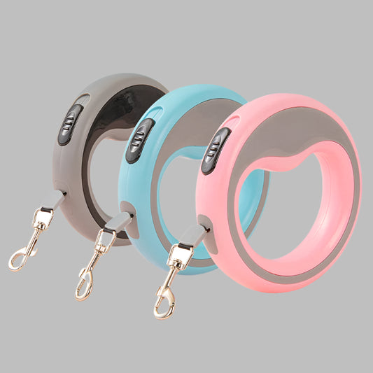 FlexiMax™ 2.5m Retractable Dog Leash – Durable & Tangle-Free for Small & Medium Dogs