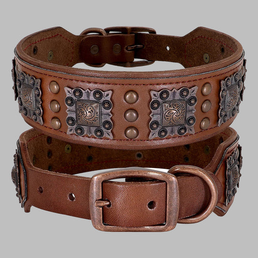 Spiked Leather Dog Collar™ – Tough & Stylish