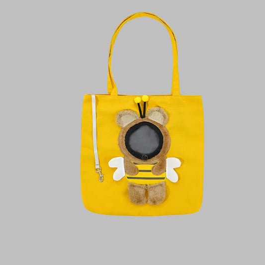 PawChic™ Cute Cat & Dog Canvas Shoulder Bag