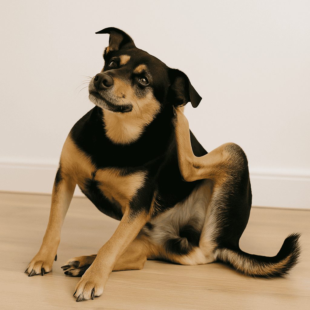 Dog itching with no fleas